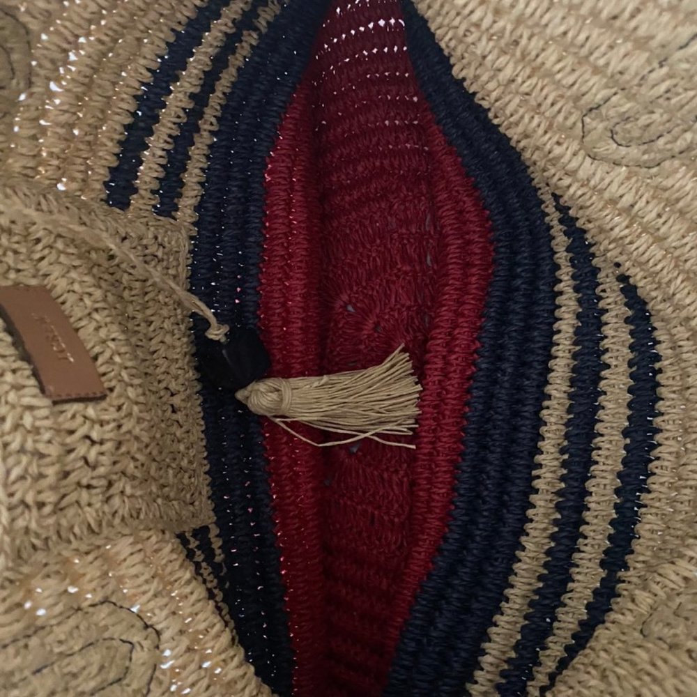 JCrew Raffia Tote - Picture 2 of 3